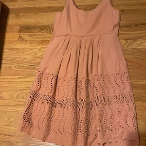 J. Crew Lt Terra Cotta Lined Dress